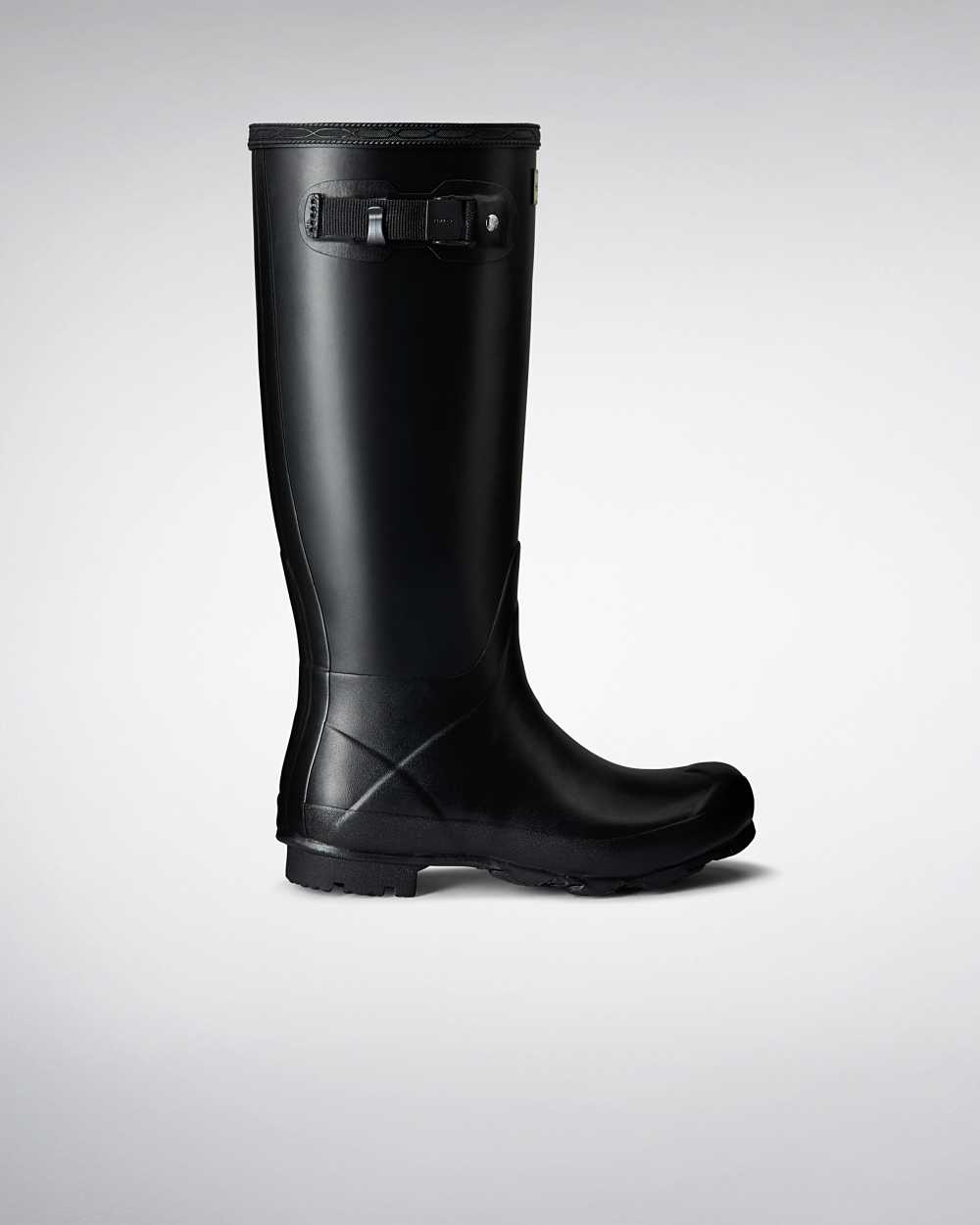 Womens Hunter Norris Field Rain Boots Black | RHWEQV-052